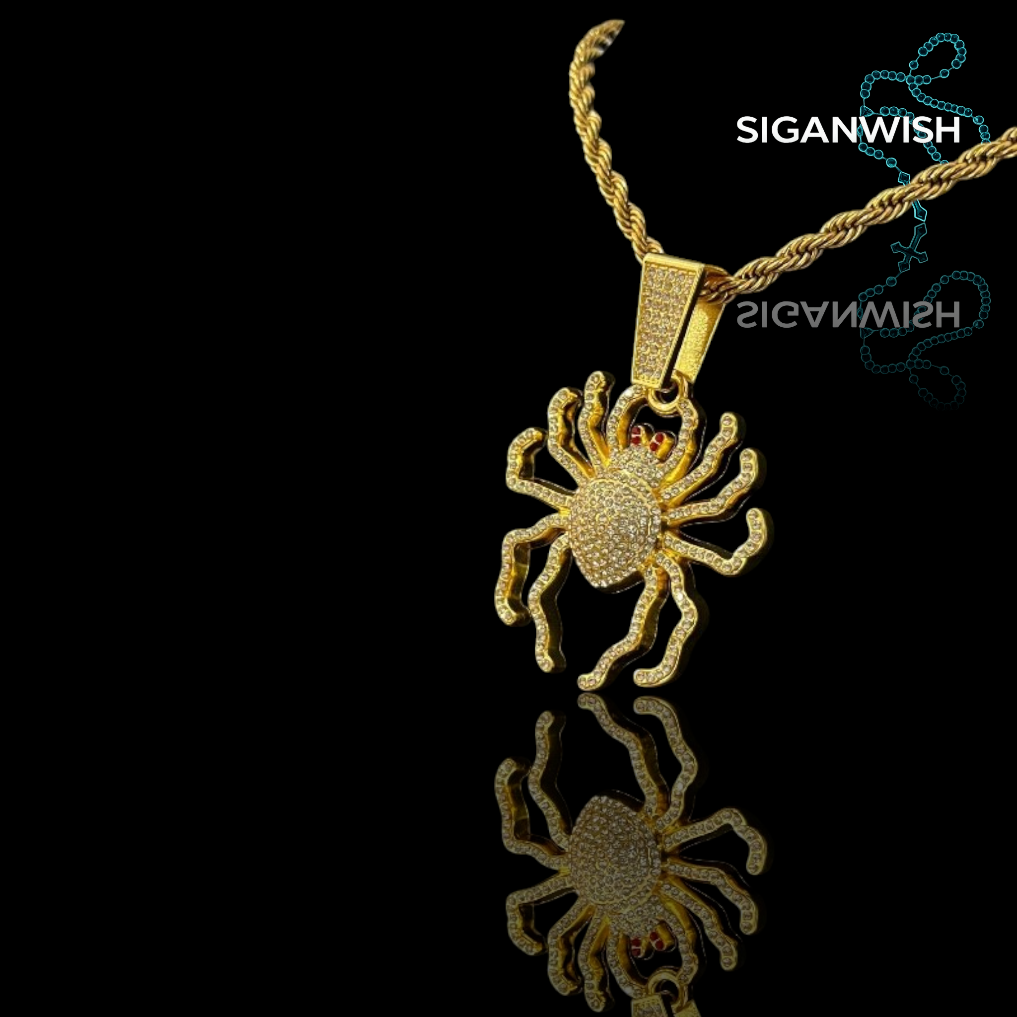 DIJE "SPIDER" ICED OUT 📿