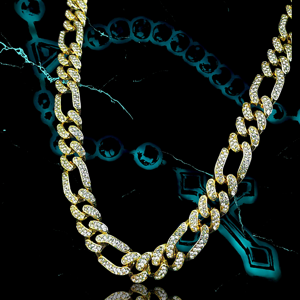 CHUNKY LINK 1.3mm ICED OUT 📿