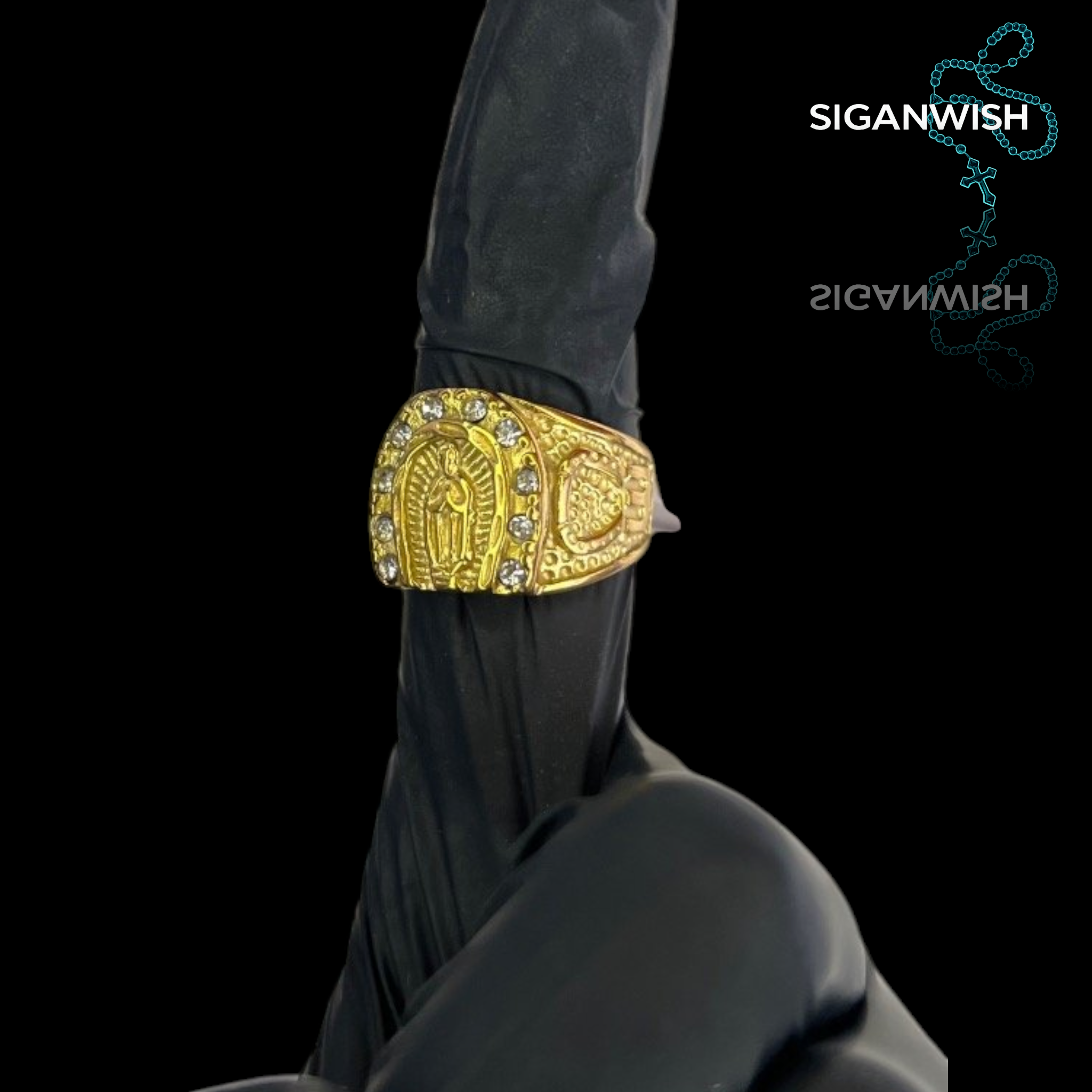 ANILLO "MARIA" ICED OUT 📿