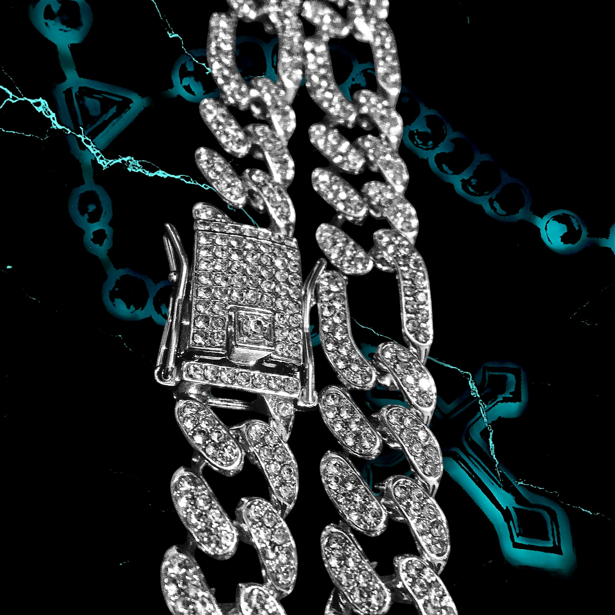 CHUNKY LINK 1.3mm ICED OUT 📿