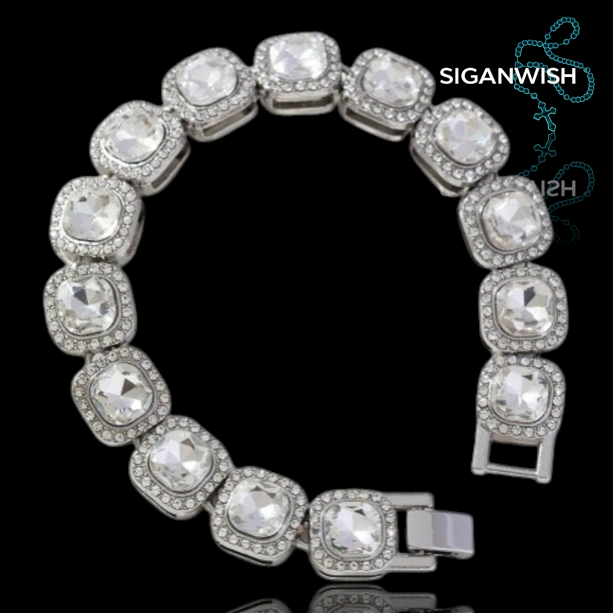 PULSERA "PEARLS" ICED OUT 📿