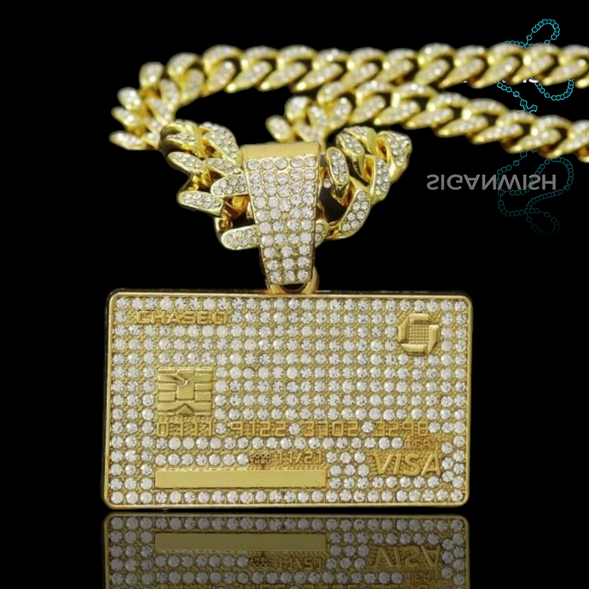 DIJE "VISA" ICED OUT 📿