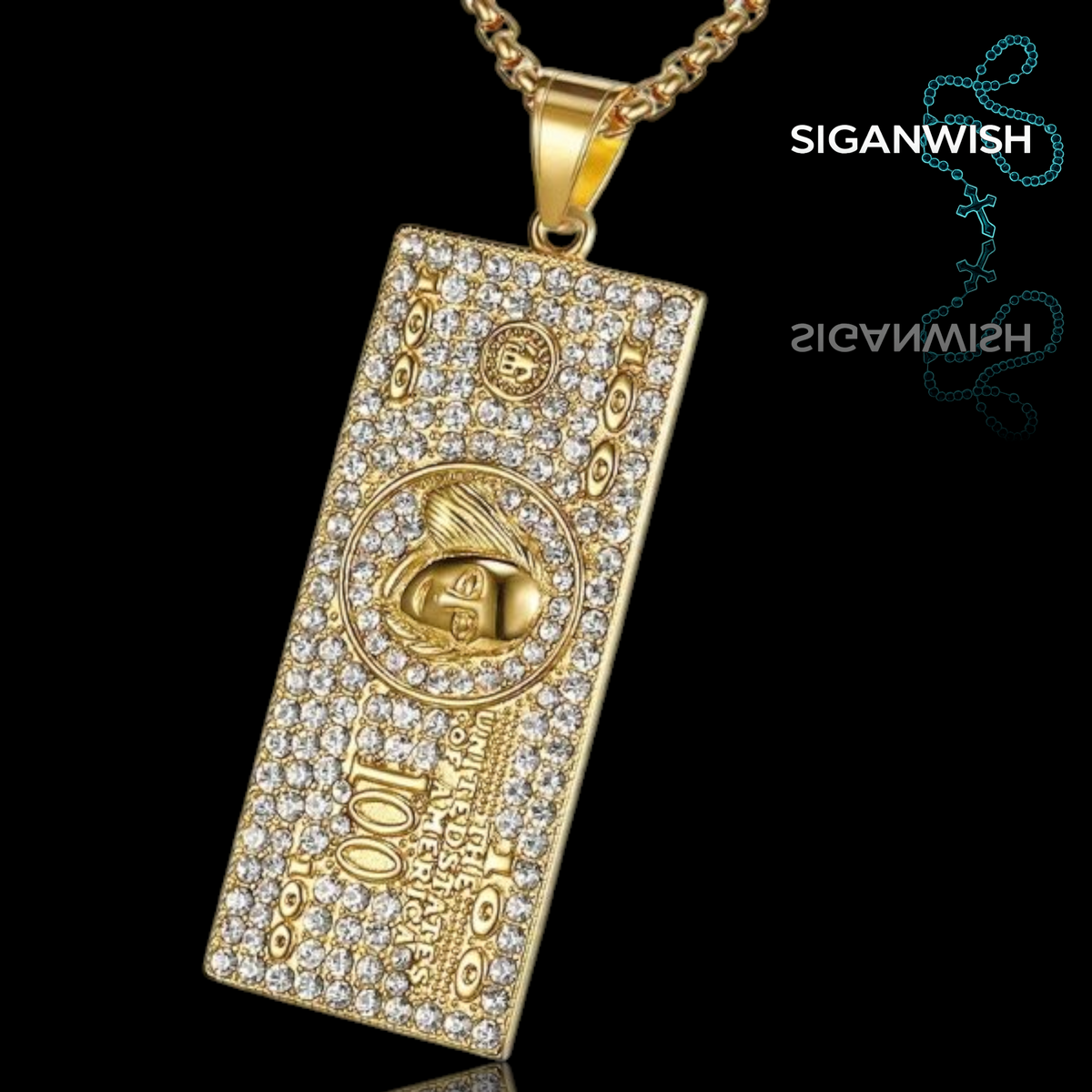 DIJE "DOLLAR BILL" ICED OUT 📿