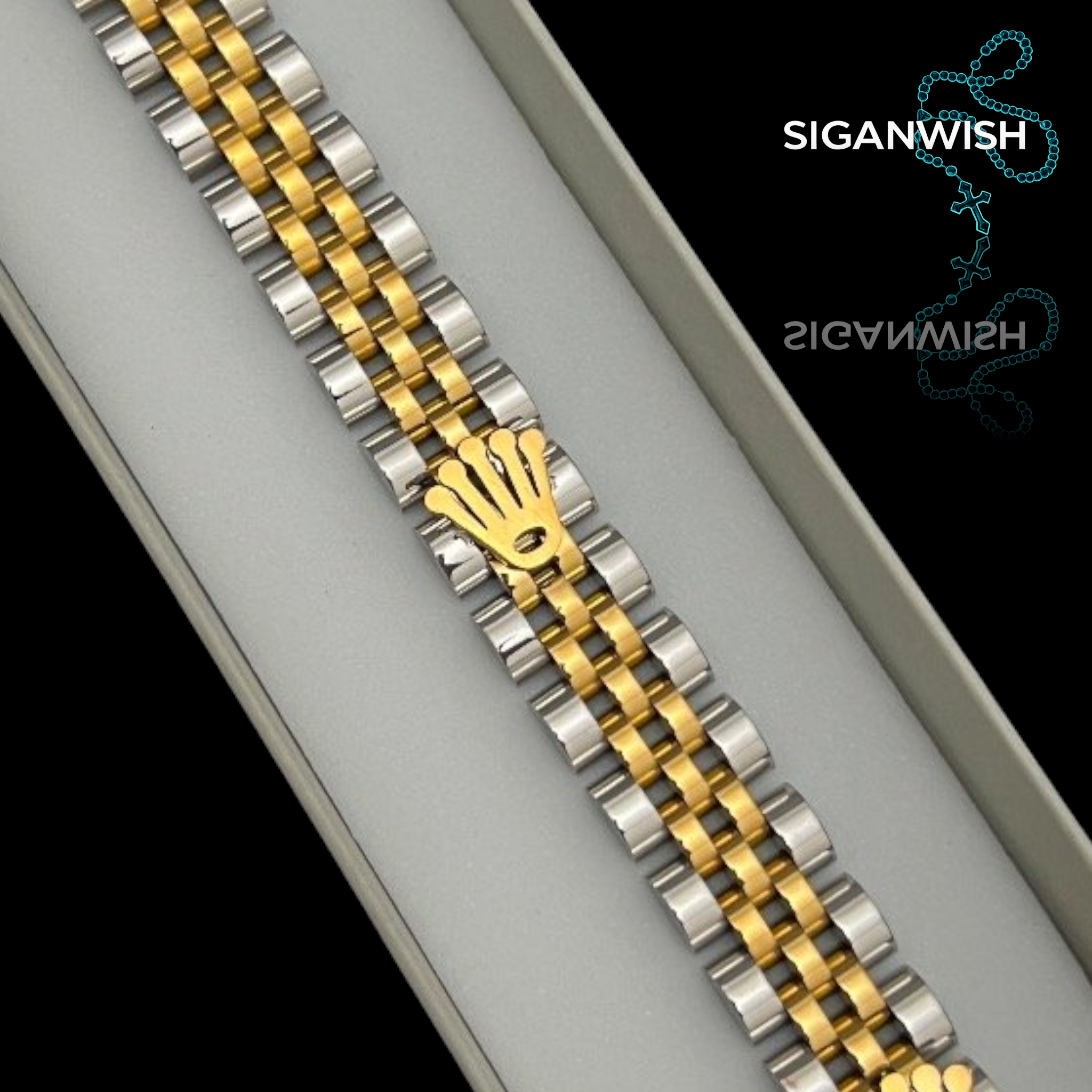 PULSERA "ROLEX" JUBILEE/LOGO 📿