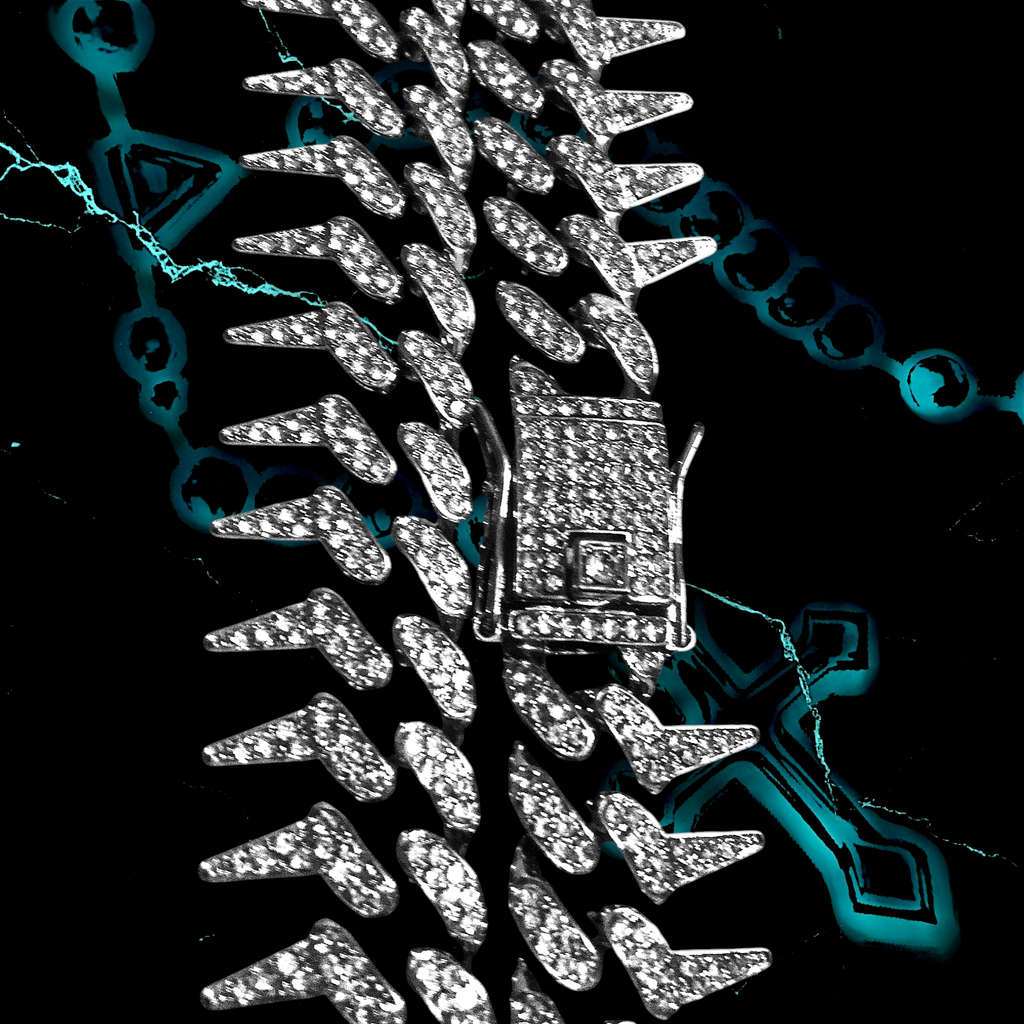 SPIKE LINK 1.3mm ICED OUT 📿