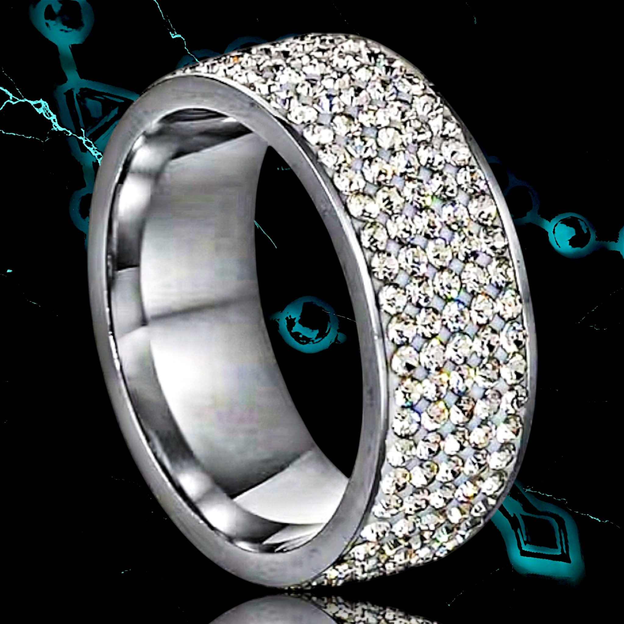 ANILLO "DRIP" ICED OUT 📿
