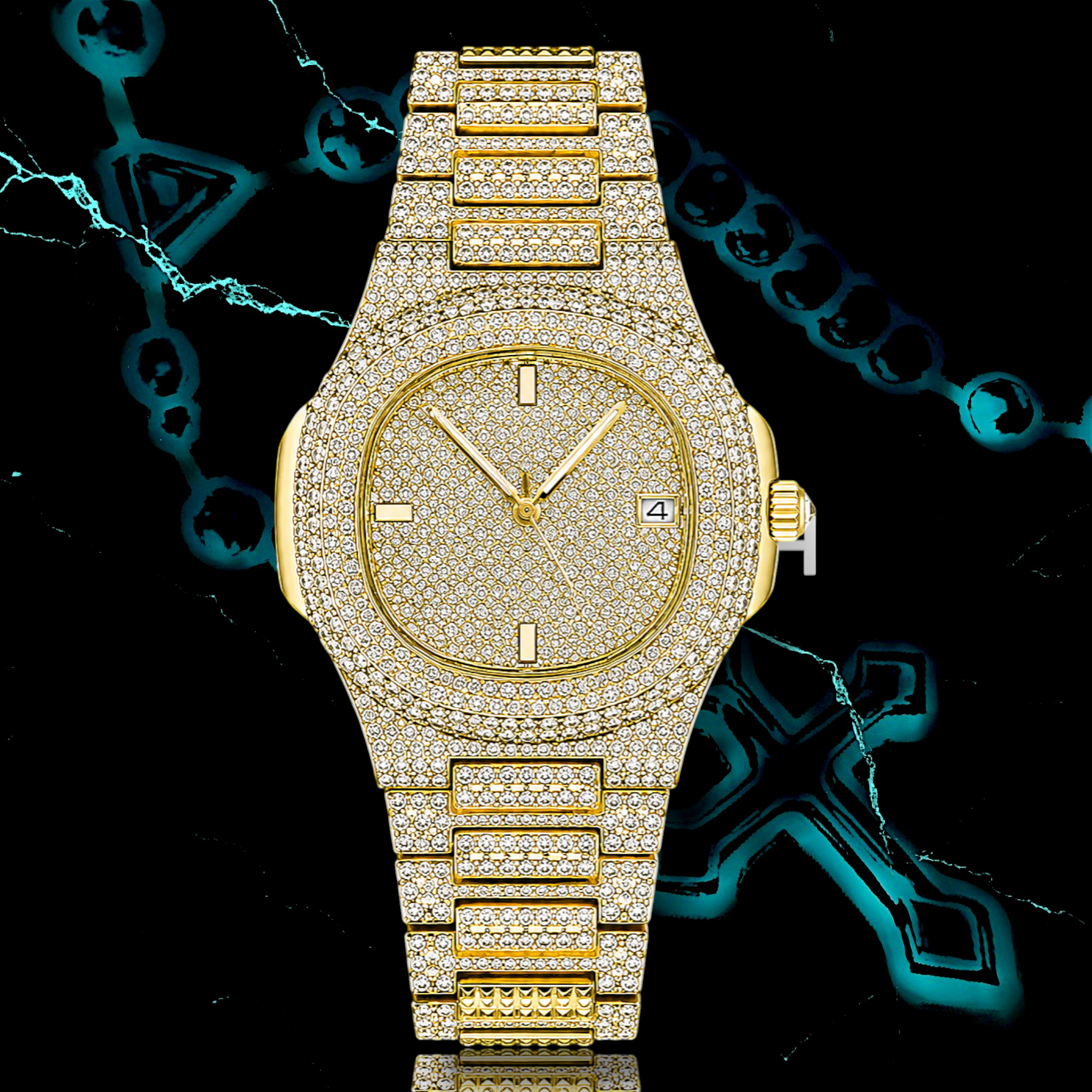 DIAMOND "PATEK" ICED OUT 📿