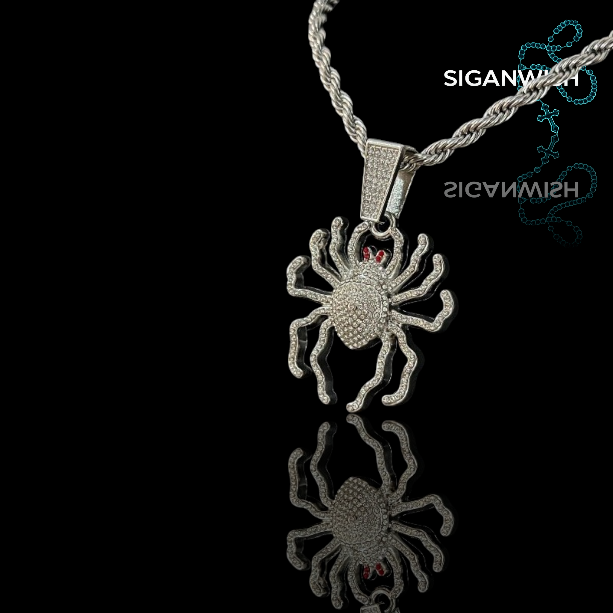 DIJE "SPIDER" ICED OUT 📿