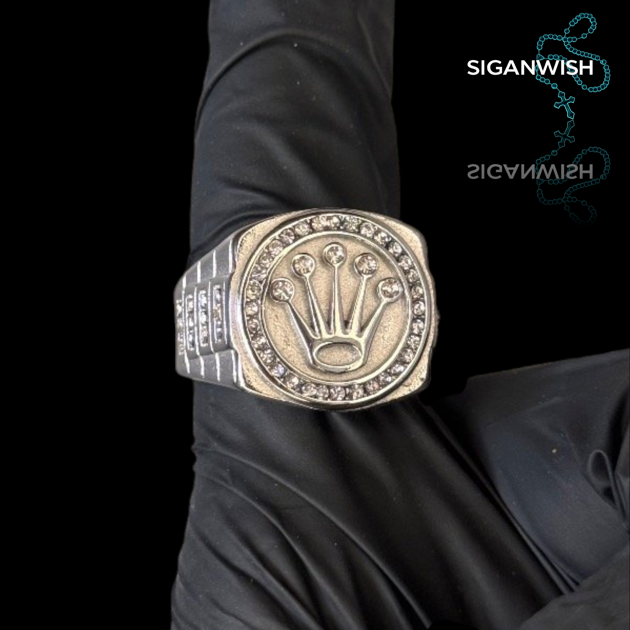 ANILLO "ROLEX" ICED OUT 📿