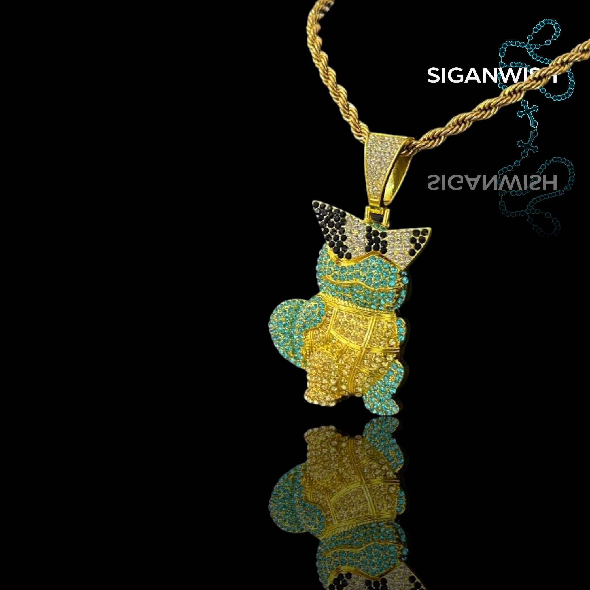 DIJE "SQUIRTLE" ICED OUT 📿