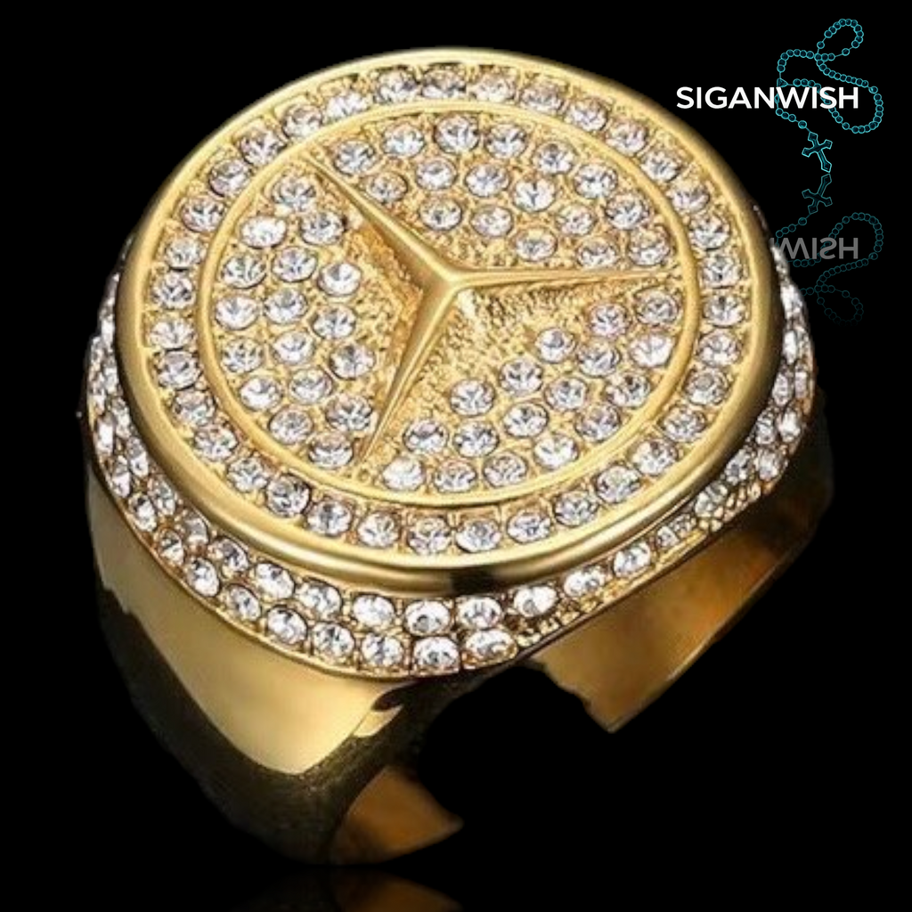ANILLO "MERCEDES" ICED OUT 📿