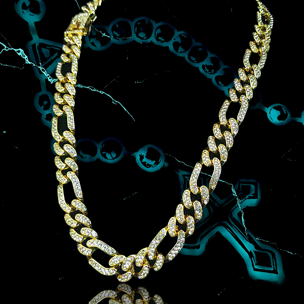 CHUNKY LINK 1.3mm ICED OUT 📿