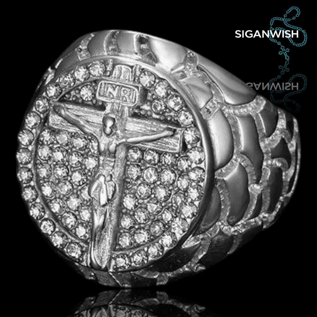 ANILLO "JESUS" ICED OUT 📿