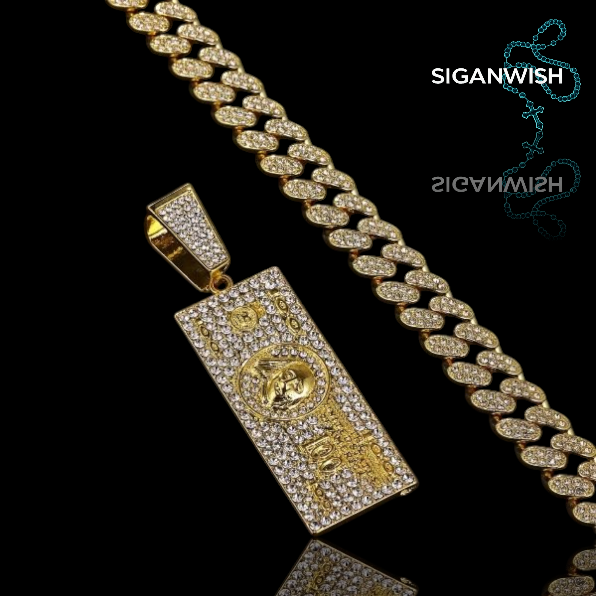 DIJE "DOLLAR BILL" ICED OUT 📿