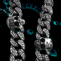 SKULL LINK 1.3mm ICED OUT 📿