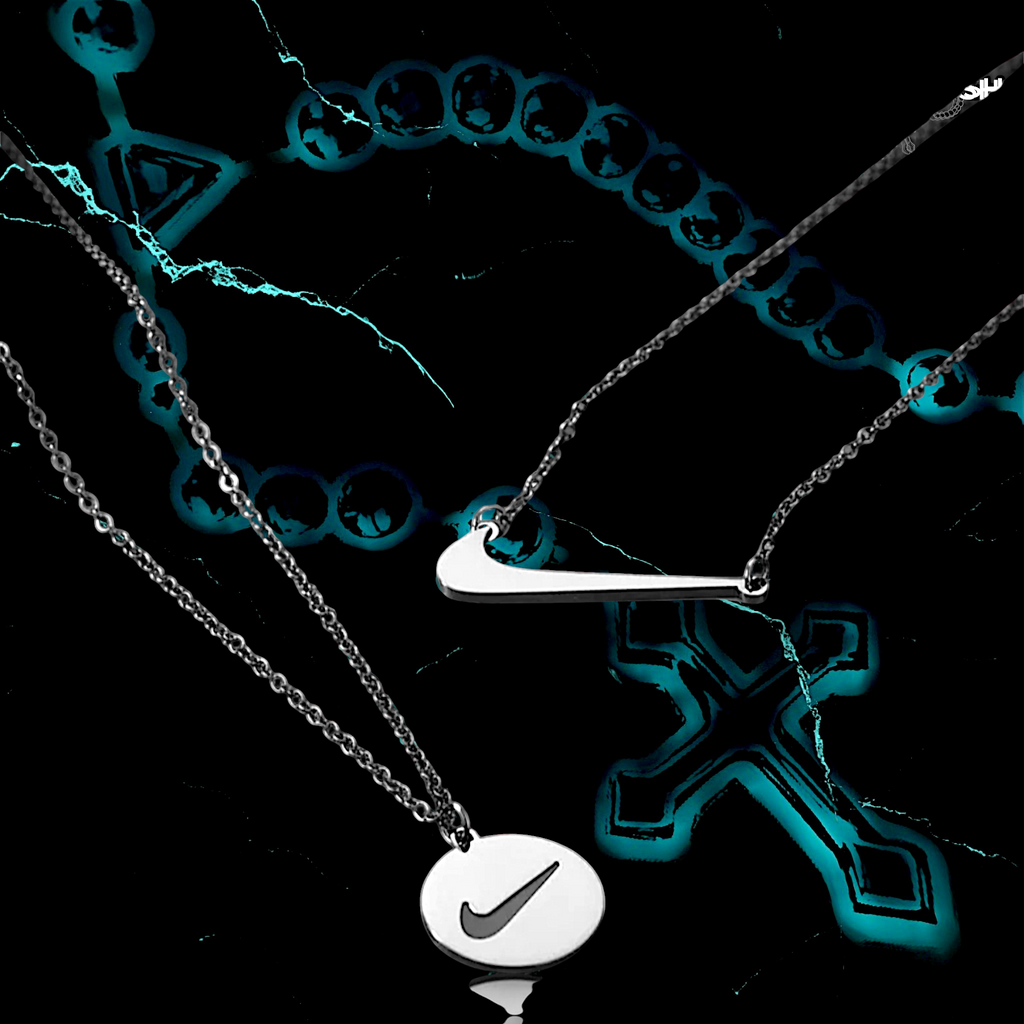 SET 2 CADENAS CON DIJES "NIKE" 📿