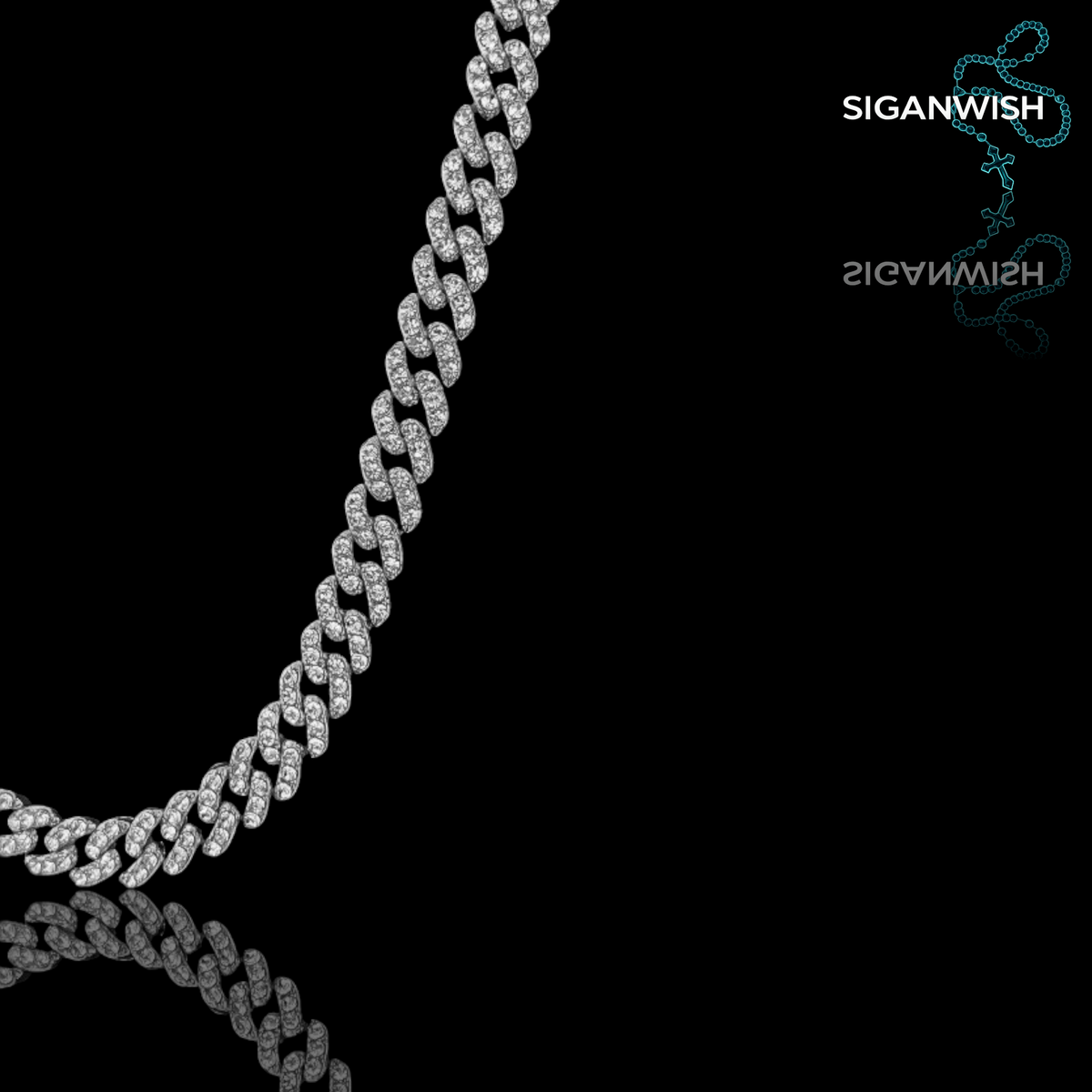 CLASSIC "SLIM" LINK 1.1mm ICED OUT 📿