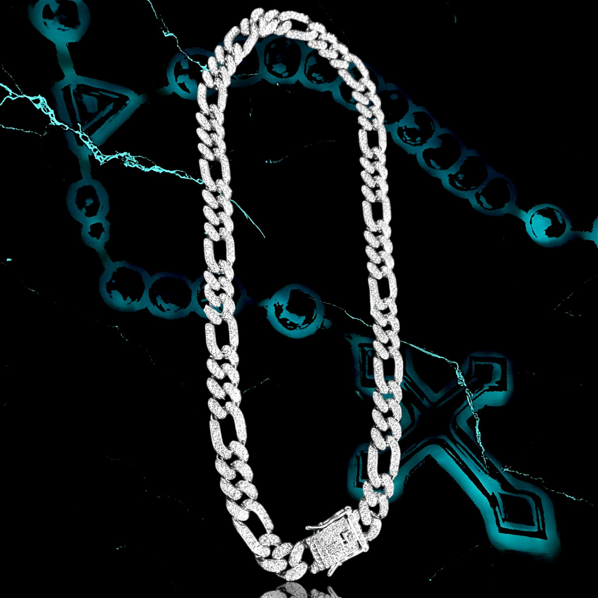 CHUNKY LINK 1.3mm ICED OUT 📿