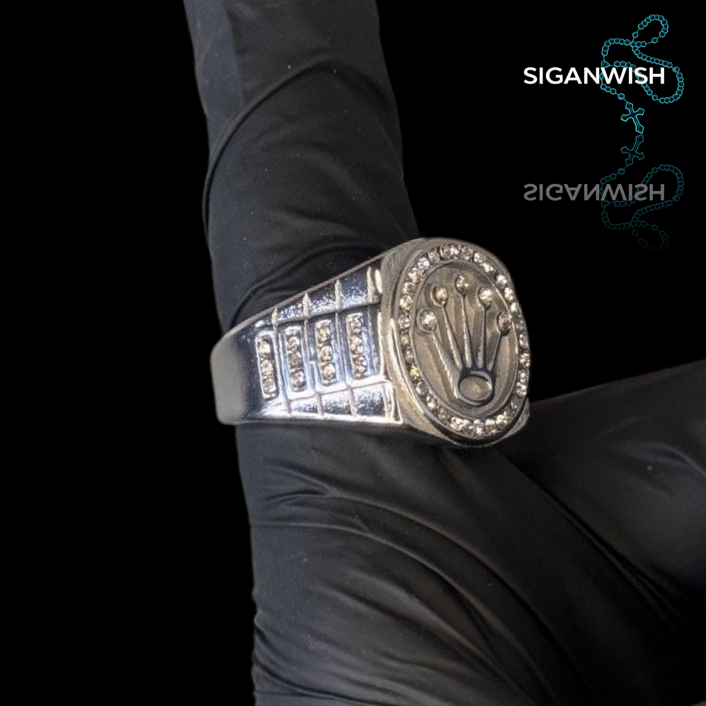ANILLO "ROLEX" ICED OUT 📿