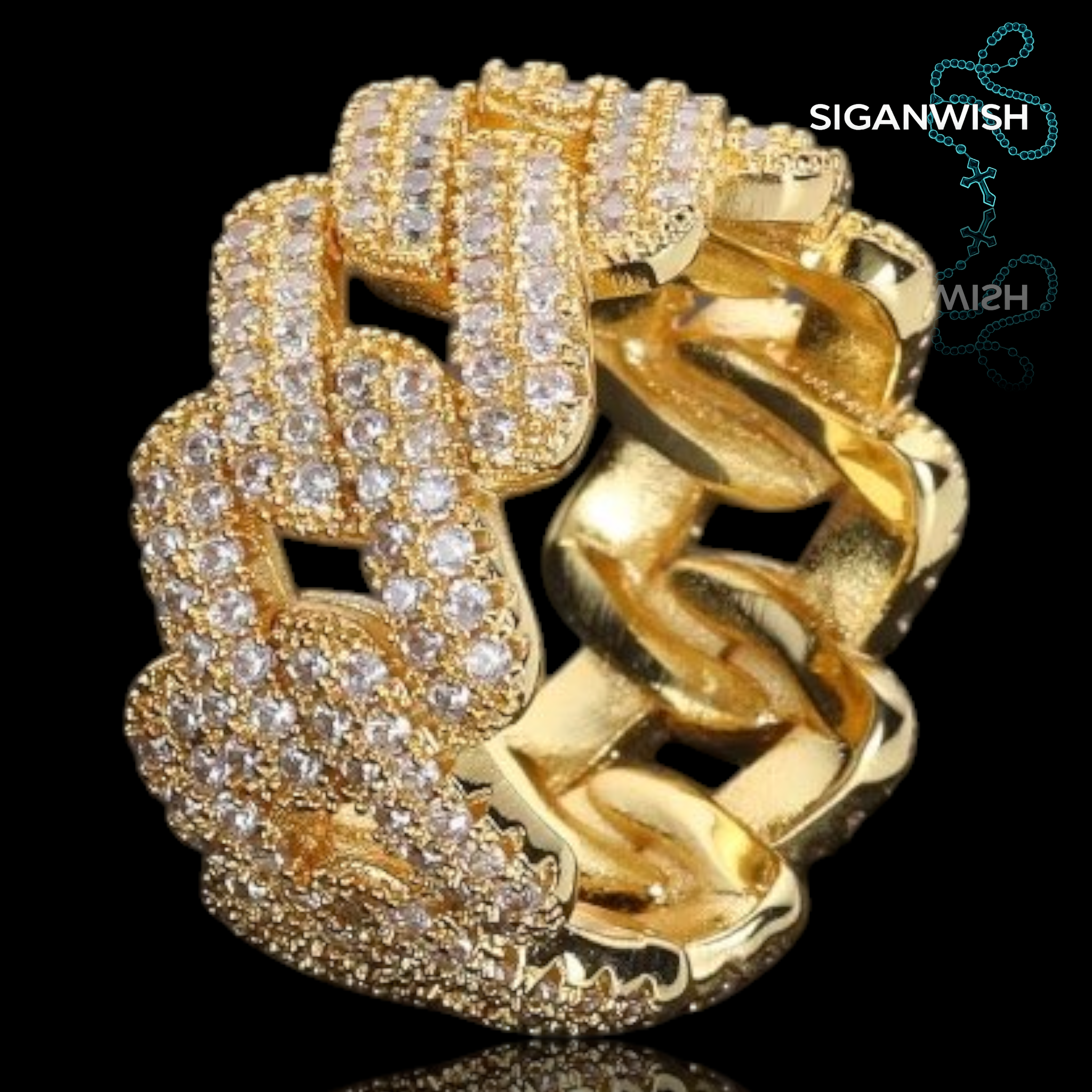 ANILLO "MIAMI" ICED OUT 📿
