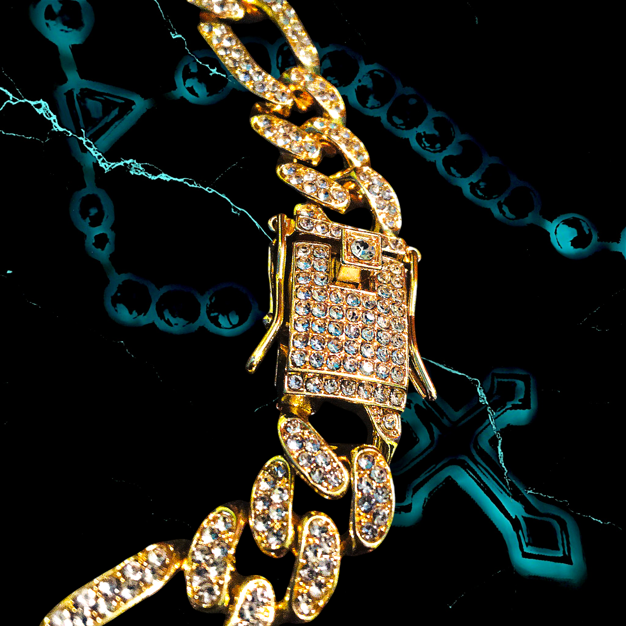 CHUNKY LINK 1.3mm ICED OUT 📿