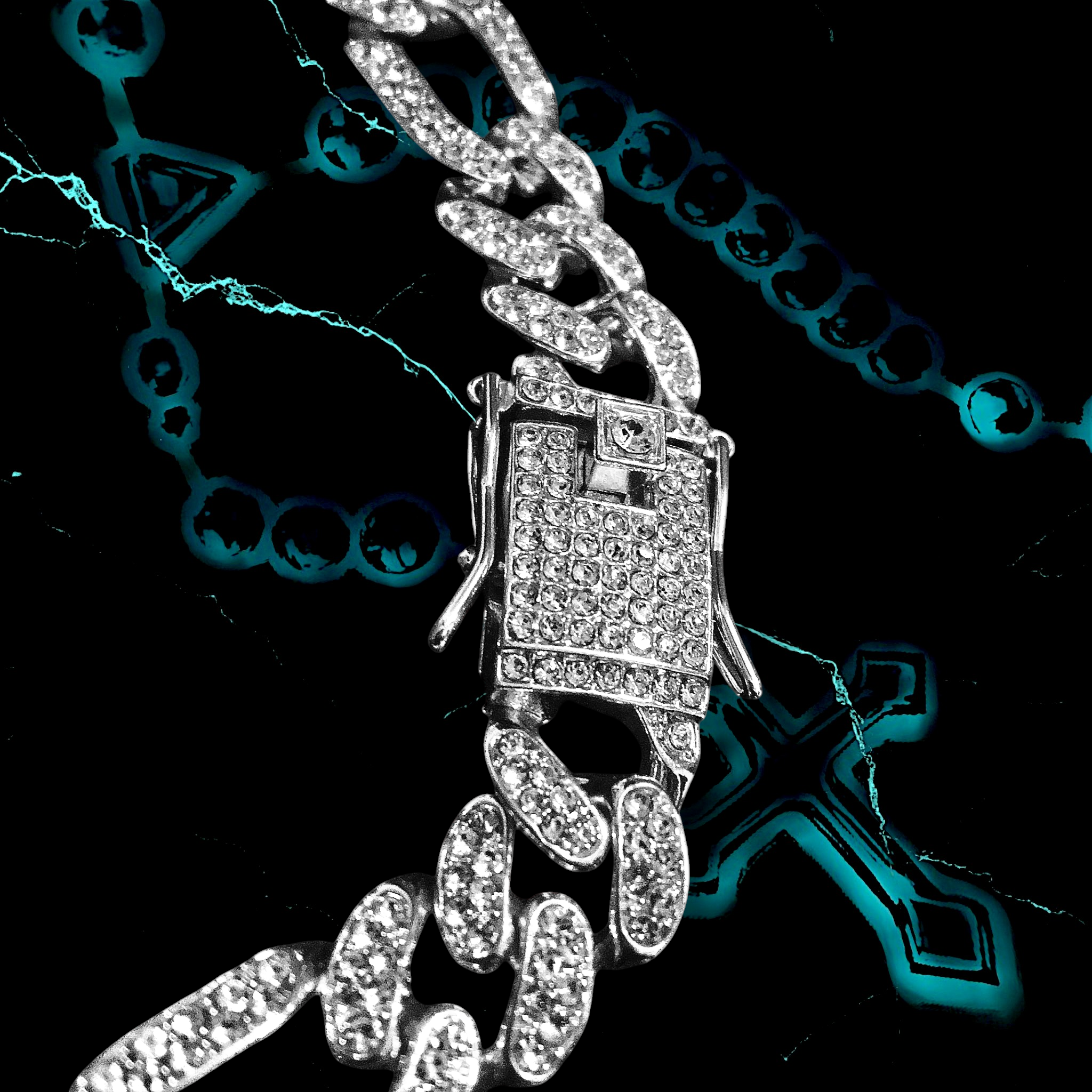 CHUNKY LINK 1.3mm ICED OUT 📿