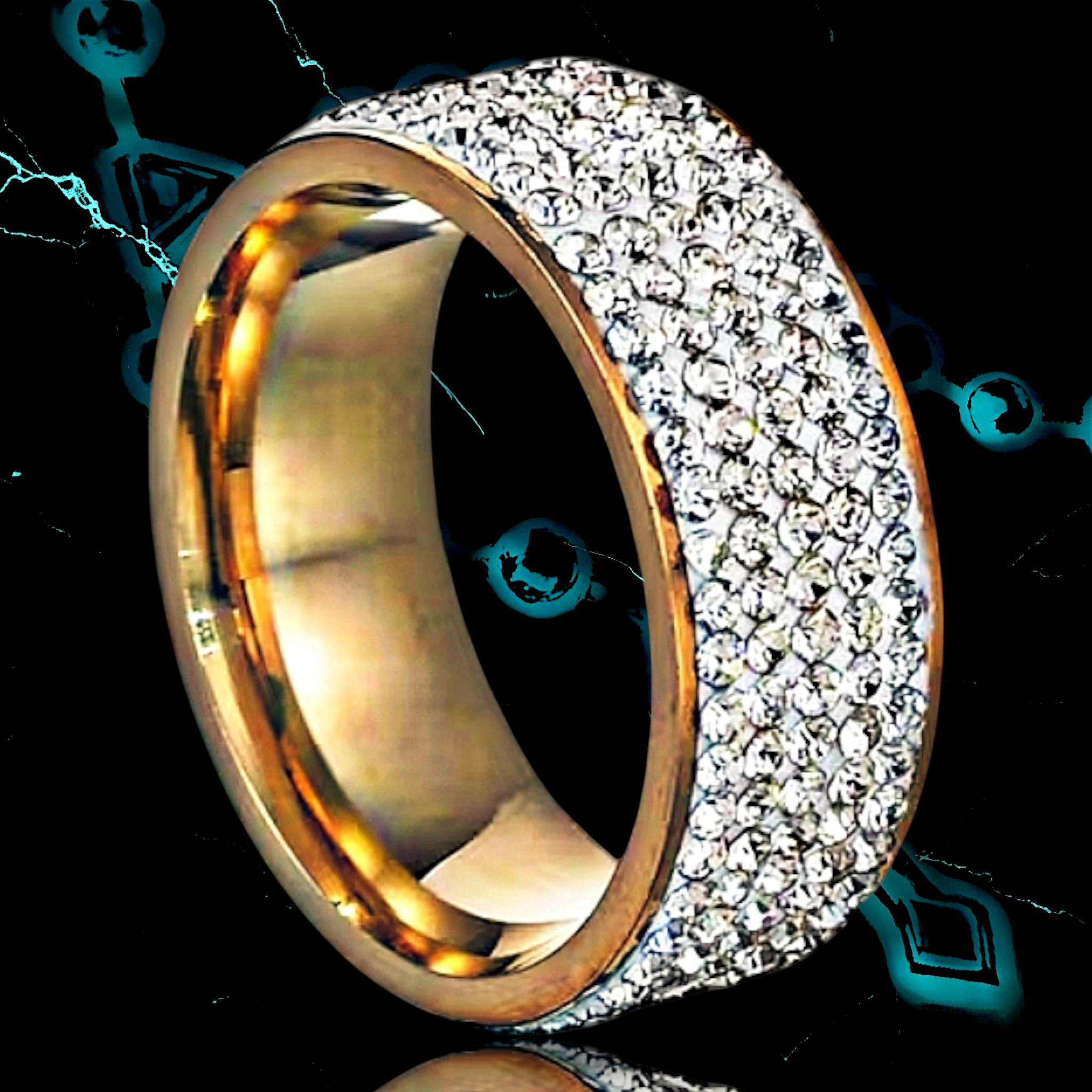 ANILLO "DRIP" ICED OUT 📿