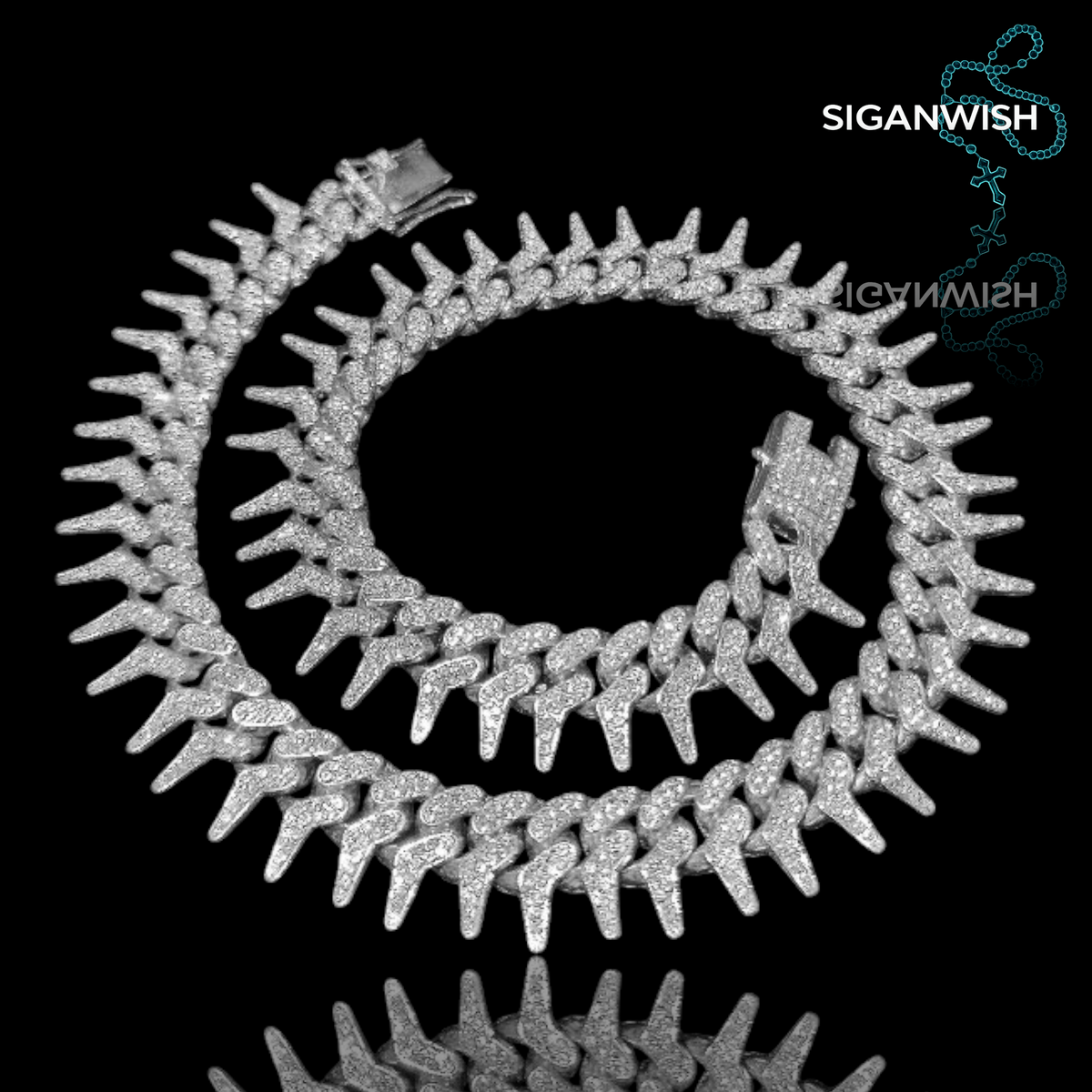 SPIKE LINK 1.3mm ICED OUT 📿