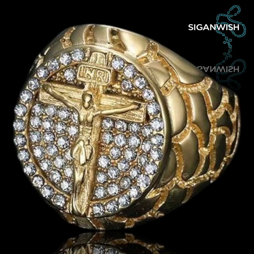 ANILLO "JESUS" ICED OUT 📿