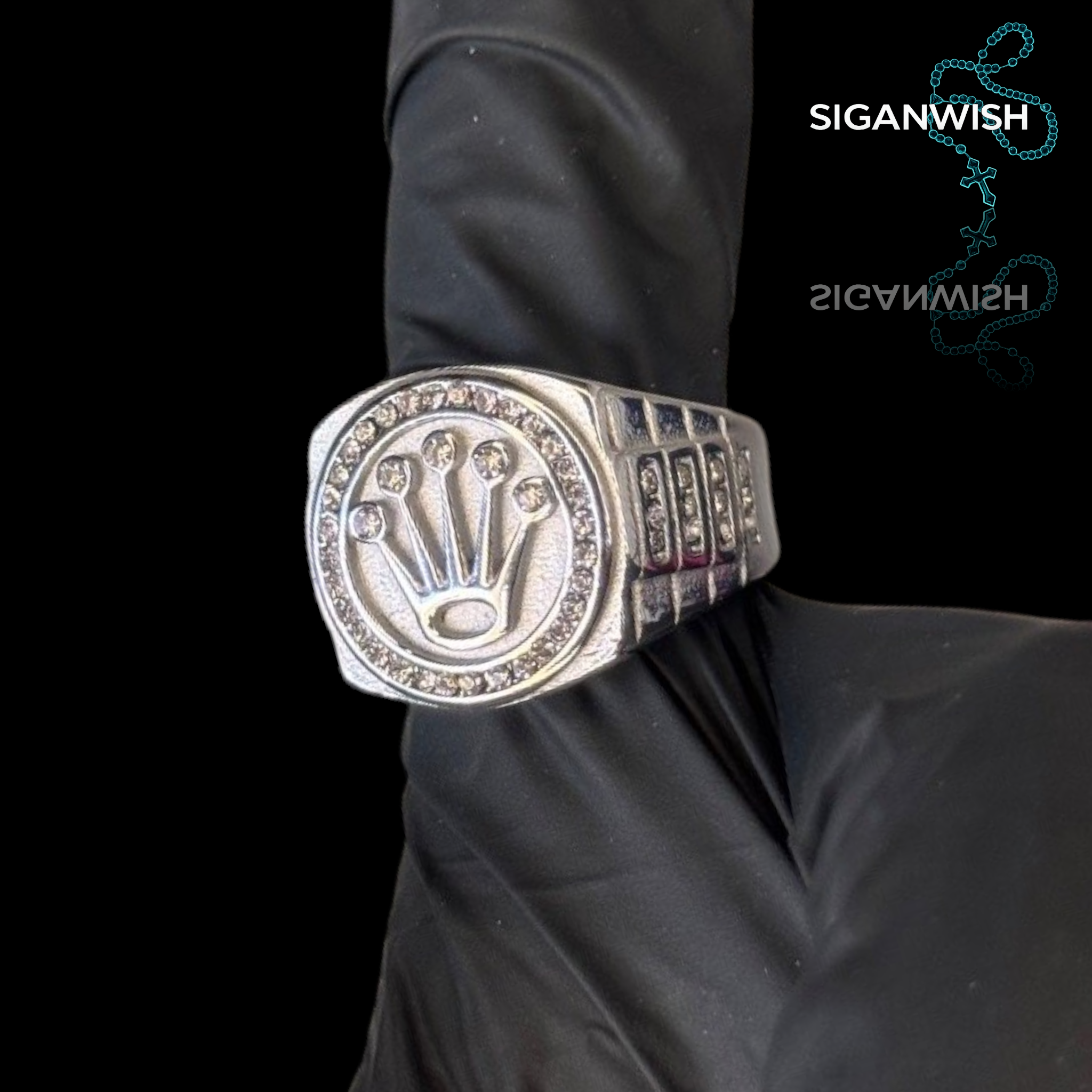 ANILLO "ROLEX" ICED OUT 📿