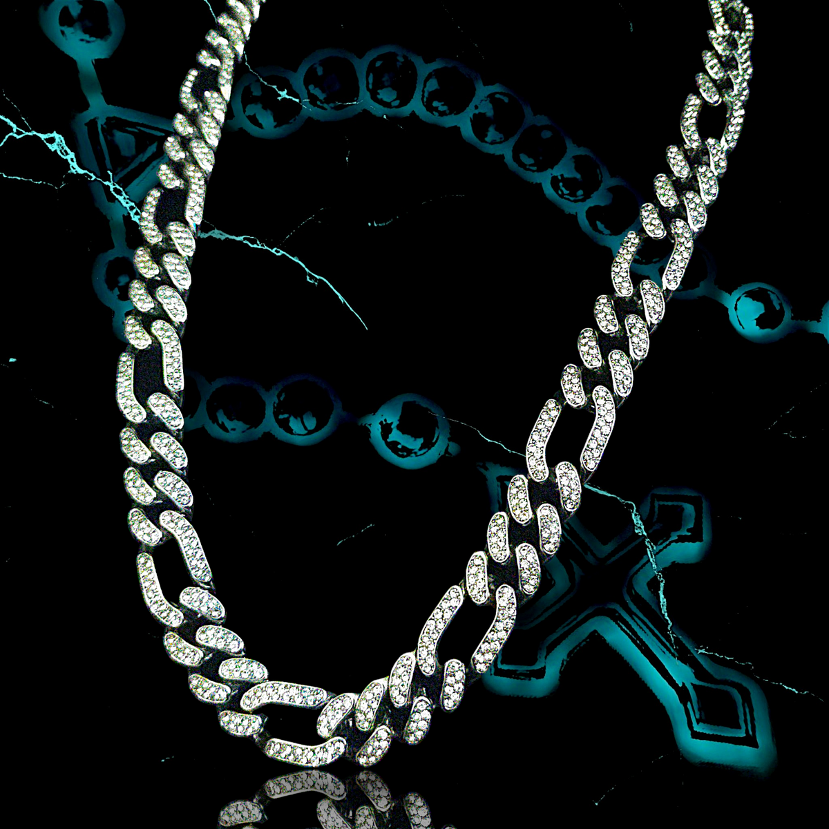 CHUNKY LINK 1.3mm ICED OUT 📿
