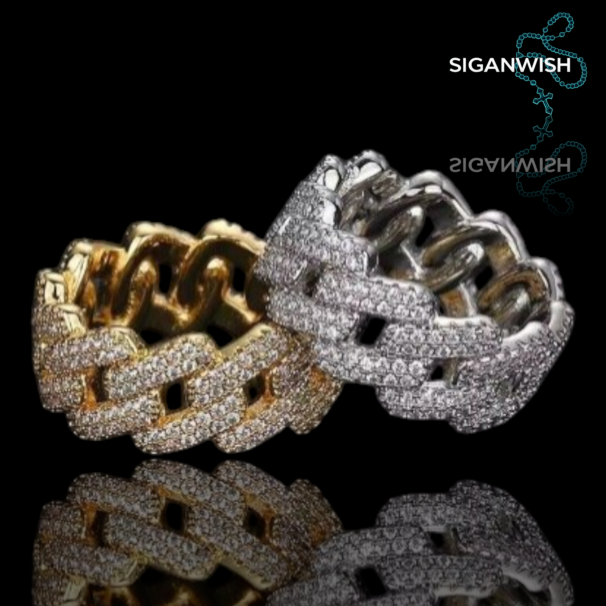 ANILLO "MIAMI" ICED OUT 📿