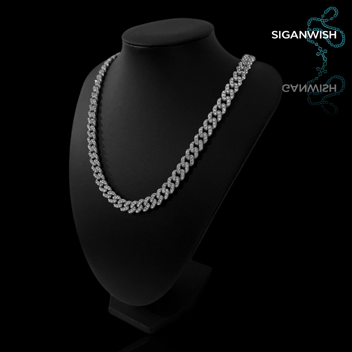 CLASSIC "SLIM" LINK 1.1mm ICED OUT 📿