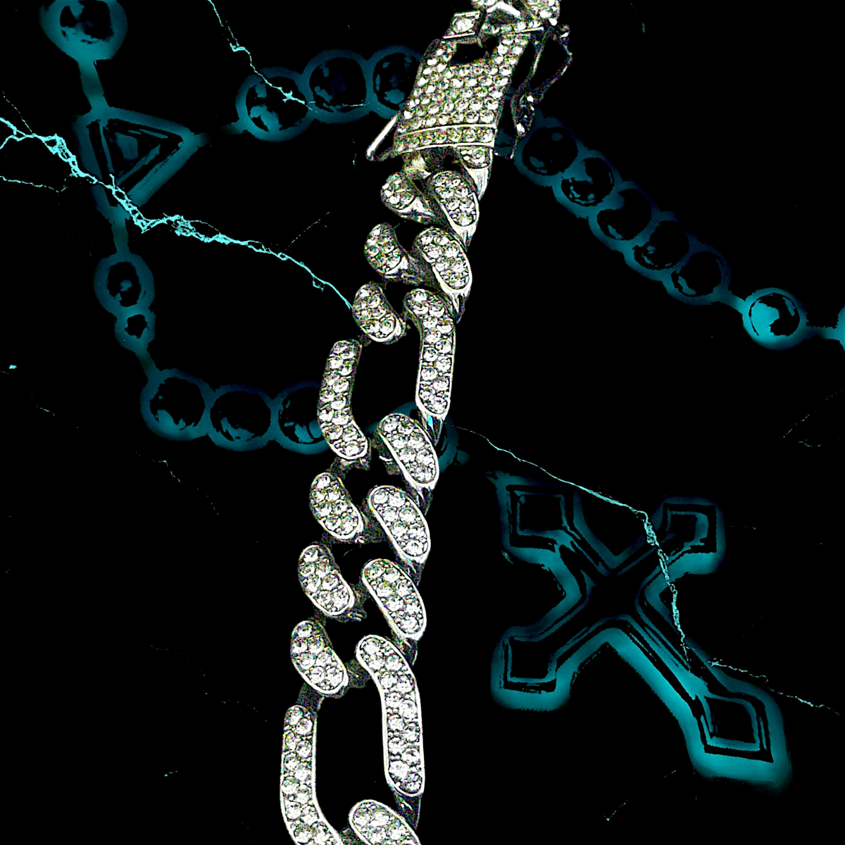 CHUNKY LINK 1.3mm ICED OUT 📿