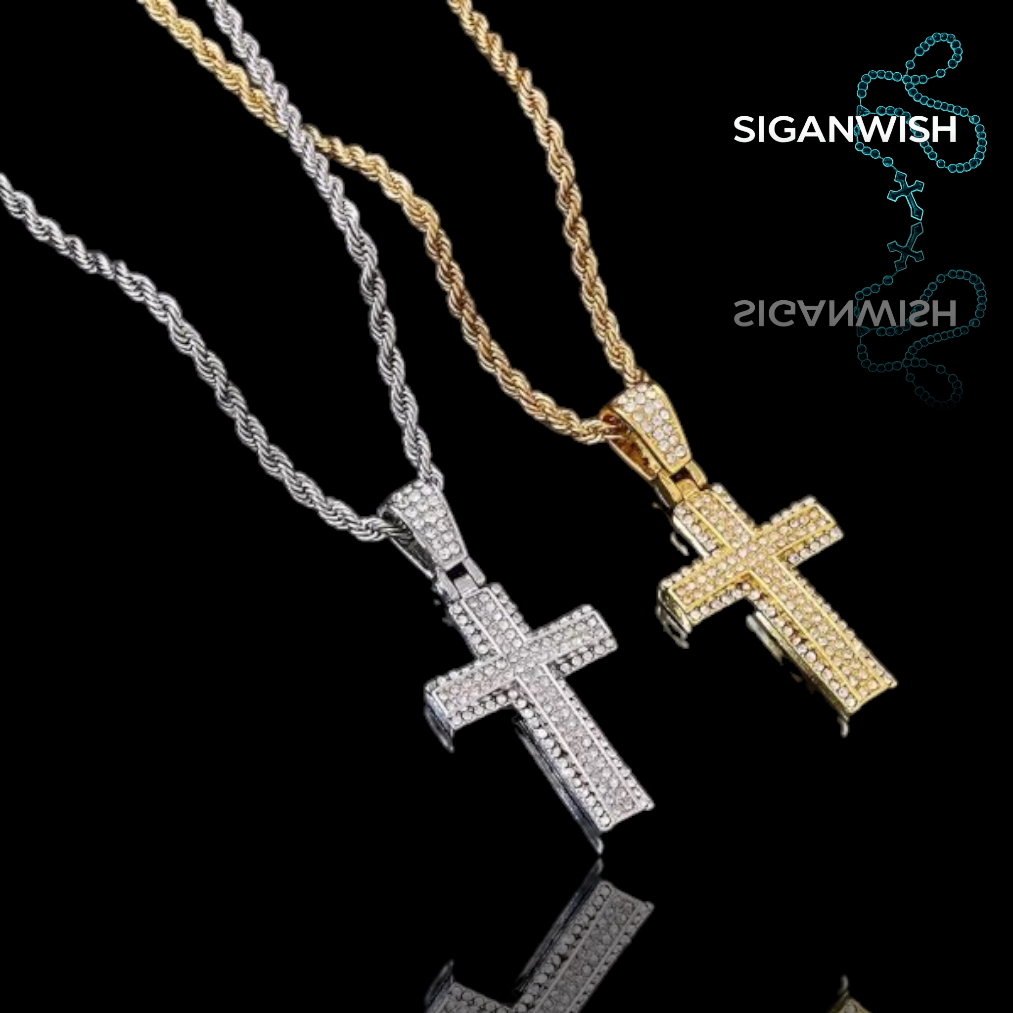 DIJE "CROSS V2" ICED OUT 📿