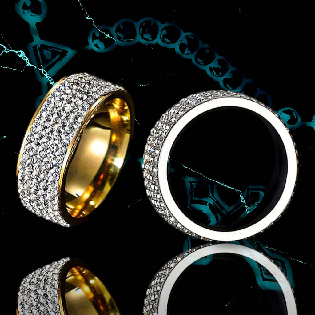 ANILLO "DRIP" ICED OUT 📿