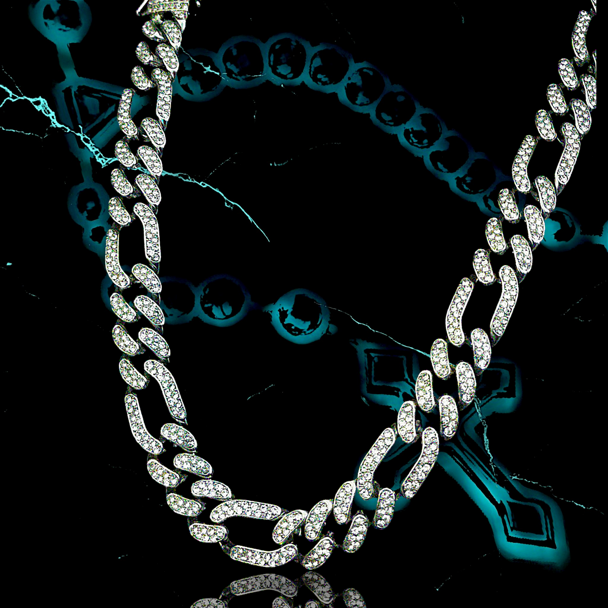CHUNKY LINK 1.3mm ICED OUT 📿