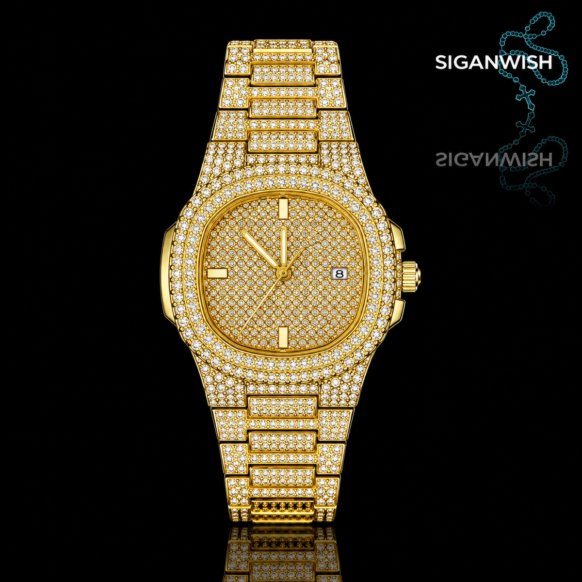 DIAMOND "PATEK" ICED OUT 📿