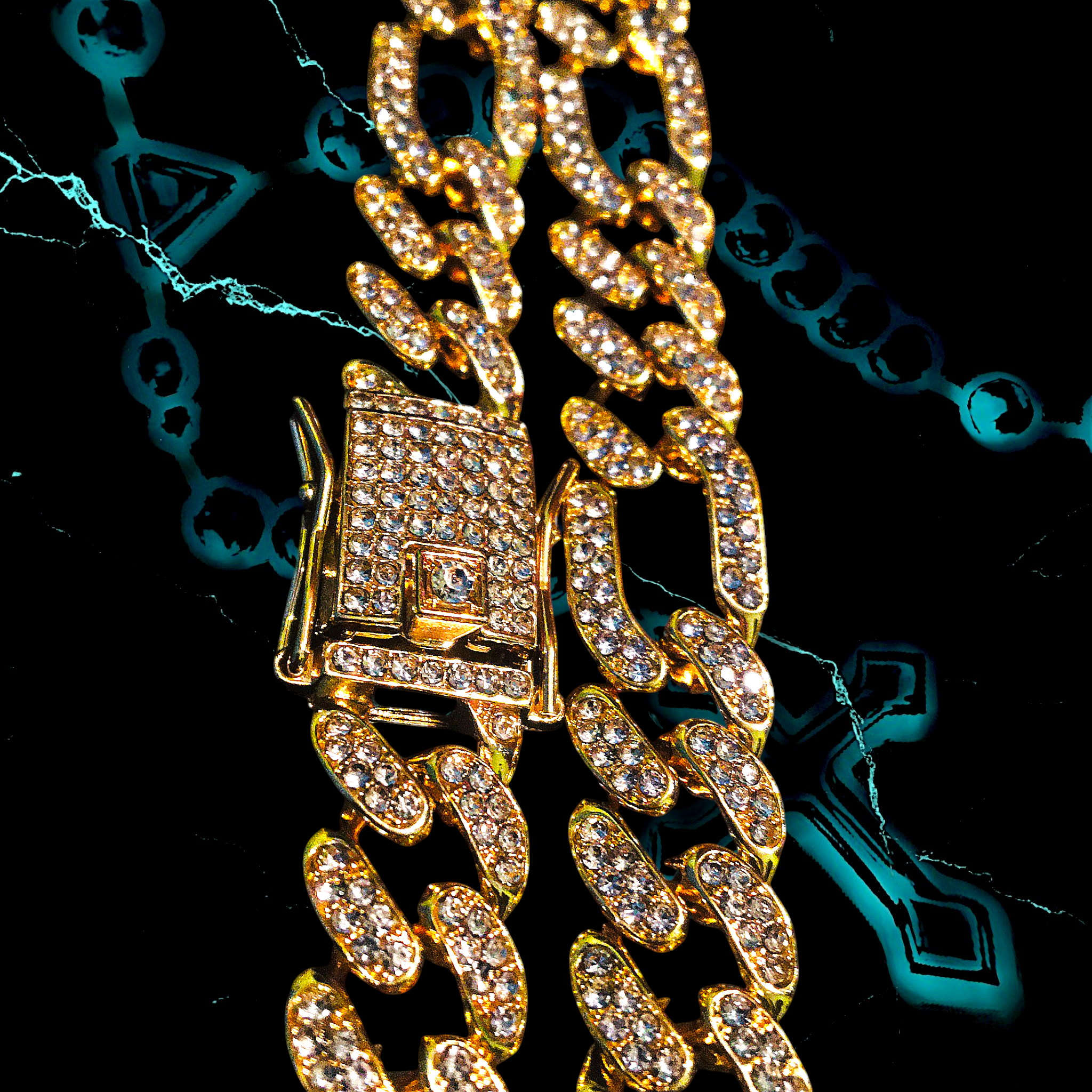 CHUNKY LINK 1.3mm ICED OUT 📿
