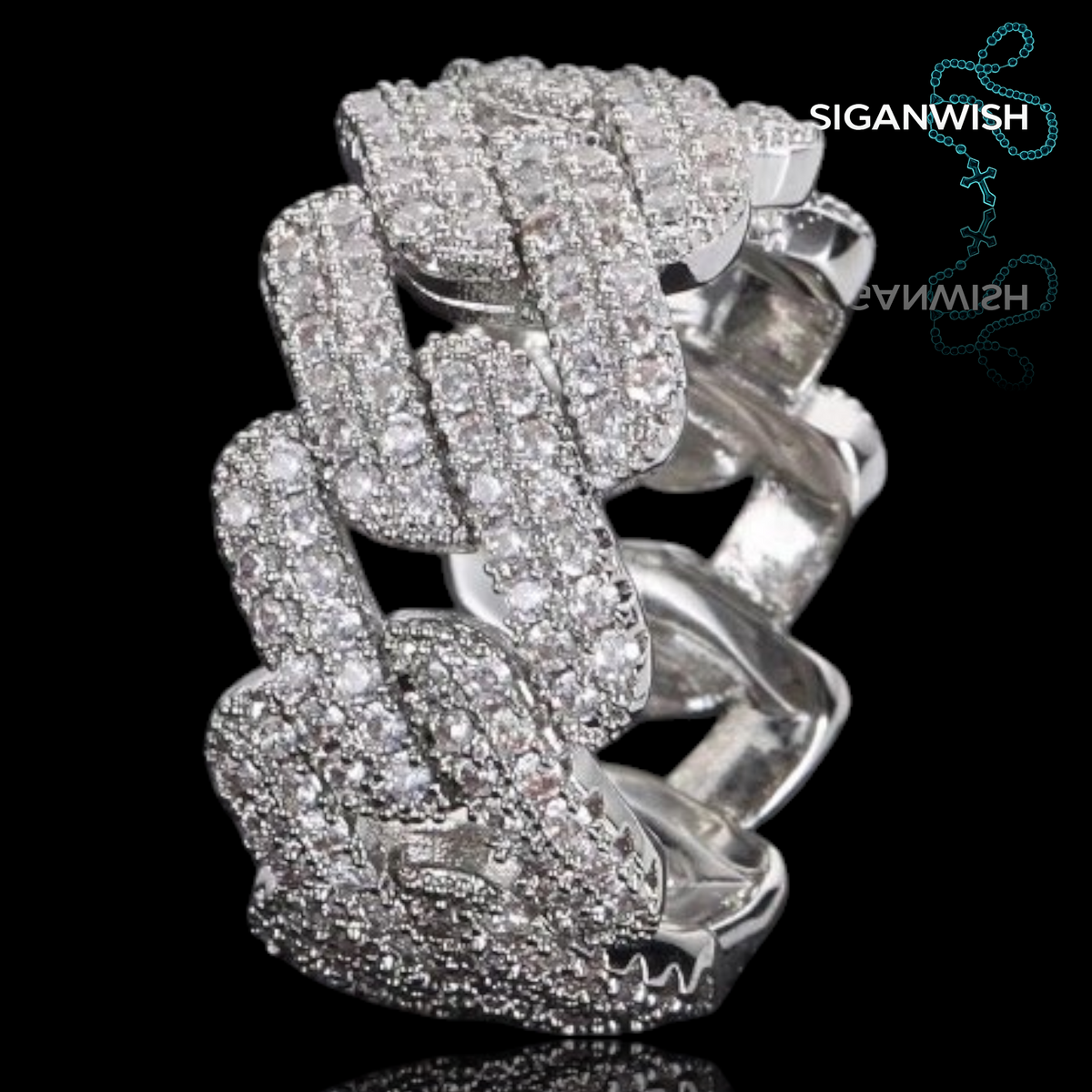 ANILLO "MIAMI" ICED OUT 📿